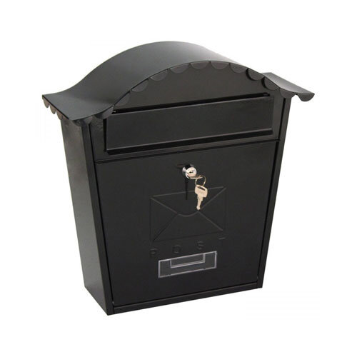 Deville Traditional Post Box Matt Black