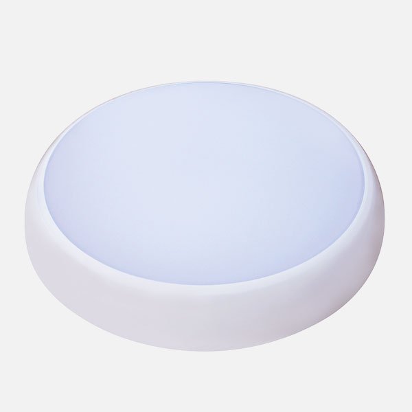 Prelux Oslo 10W/14W/20W CCT IP65 C/w Microwave & Emergency Dimmable Surface LED Fitting