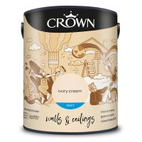 CROWN CR MATT EMULSION IVORY CREM 5L
