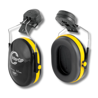 InterGP Helmet Mounted Ear Defender Black/Yellow
