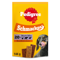 Pedigree Schmackos with Multi Mix 20 Sticks Dog Treats 9x144gm DL01G