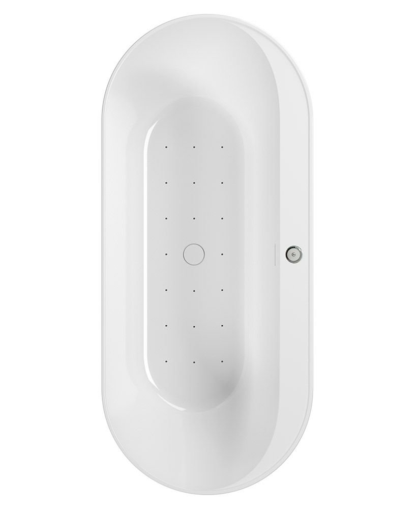 SAMOA 1700X750MM FREESTANDING AIR JET SYSTEM WHIRLPOOL BATH COLOURED