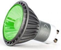 7w LED GU10 Dimmable Green