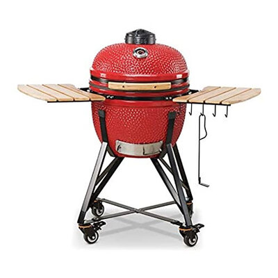 Kamado Black Media Classic 52cm BBQ Smoker - Red 1