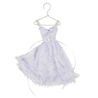 Lace Dress Favour With Straps White - 200mm