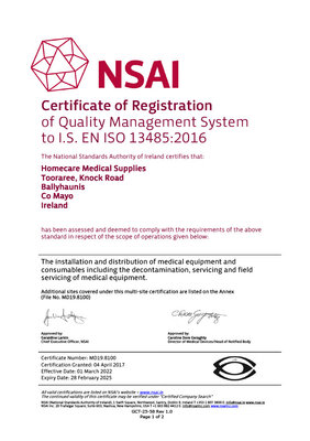 ISO 13485 Certificate