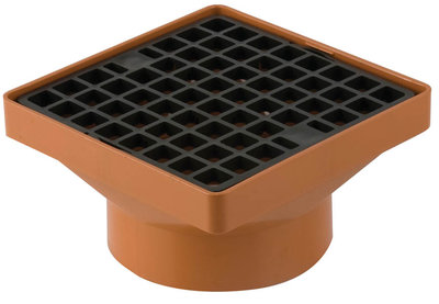 110mm Drainage Square Hopper With 110mm Solvent Socket