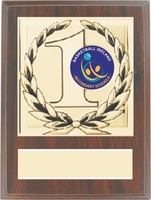 15cm 1st Place Walnut Plaque | TC89