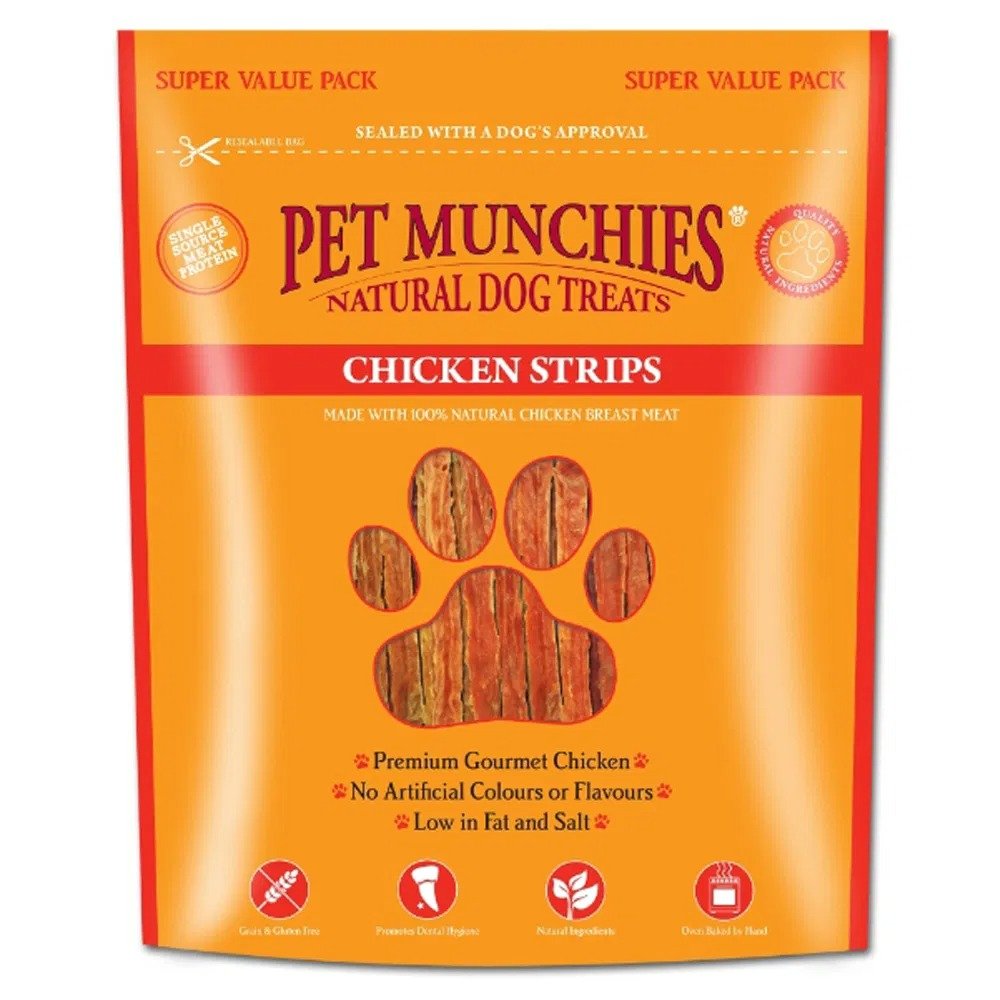 Pet Munchies MEGA PACK Chicken Strip Dog Treat 3x320gm