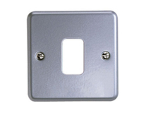 MK PLATE 1 GANG ALUM