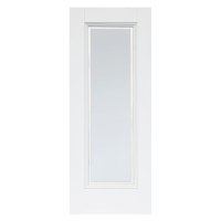 Eindhoven Deluxe White Primed Door Glazed