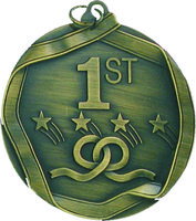 60mm 1st Place Medallion (Antique Gold)