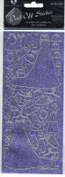 Dress Posh Lilac/Silver  Peel-Off Stickers.