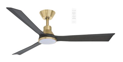 Martec Riviera 52" DC Smart with LED Light Antique Bronze and Charcoal Ceiling Fan