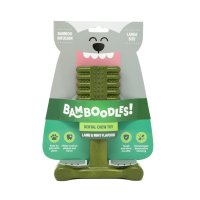 Bamboodle Dog T-Bone Chew Toy Lrg Mint and Lamb Green 7inch