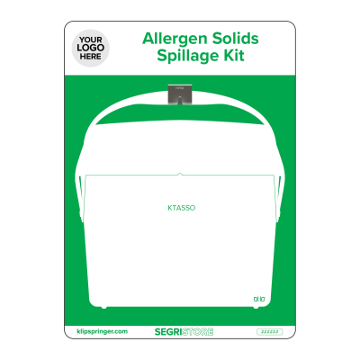 Allergen Spillage Solids Kit Shadow Board, Green