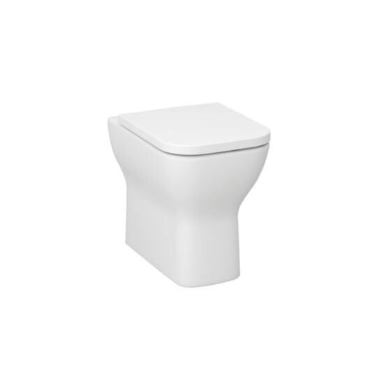 Tucker French Maidstone Comfort Height Rimless Back To Wall Pan with Duraplast Quick Seat