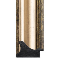 Light Gold Dark Patina Rub