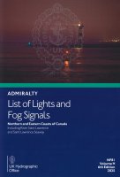 ADMIRALTY List of Lights and Fog Signals - NP81 Northern and Eastern Coasts of Canada Vol. H