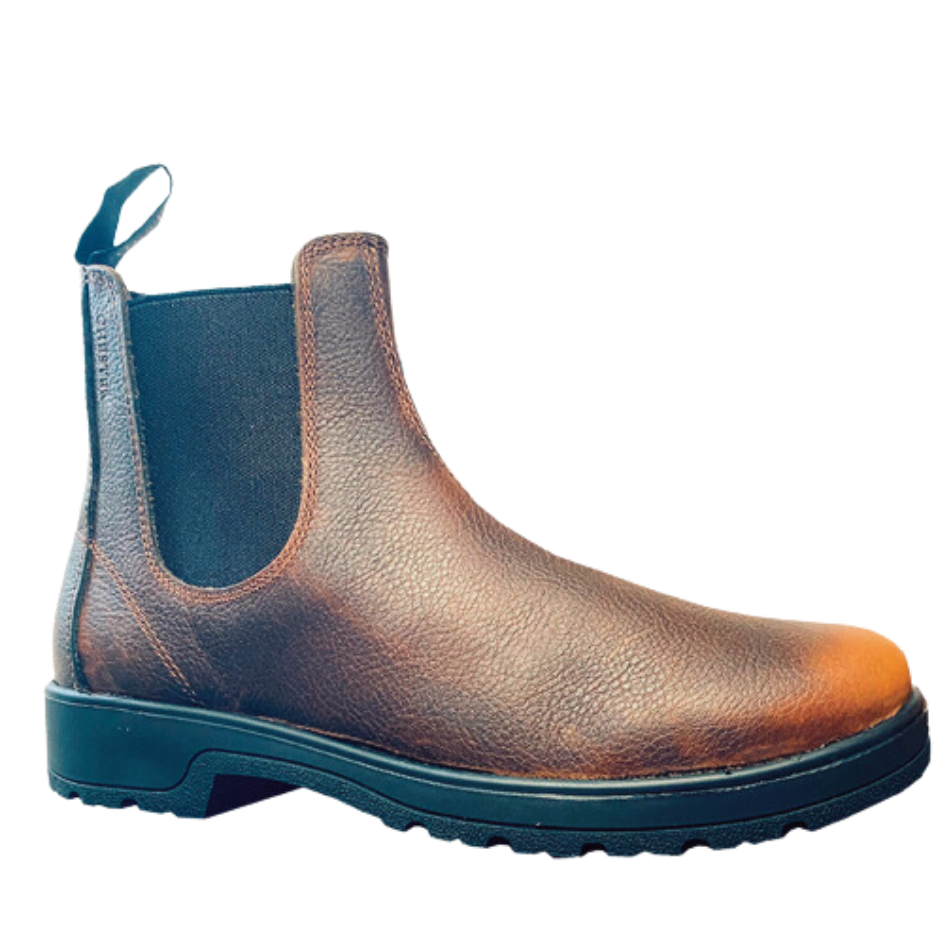 Chester Brown Leather Slip on Dealer Boot