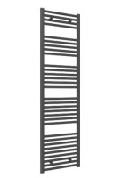 HD22 HEATED TOWEL RAILS 1800 X 500MM ANTRACITE FLAT
