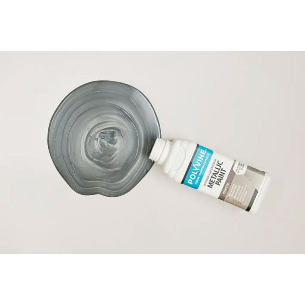 Polyvine Metallic Paint Pewter Colour Swatch