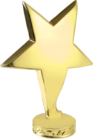 10cm Metal Standing Star (Gold)