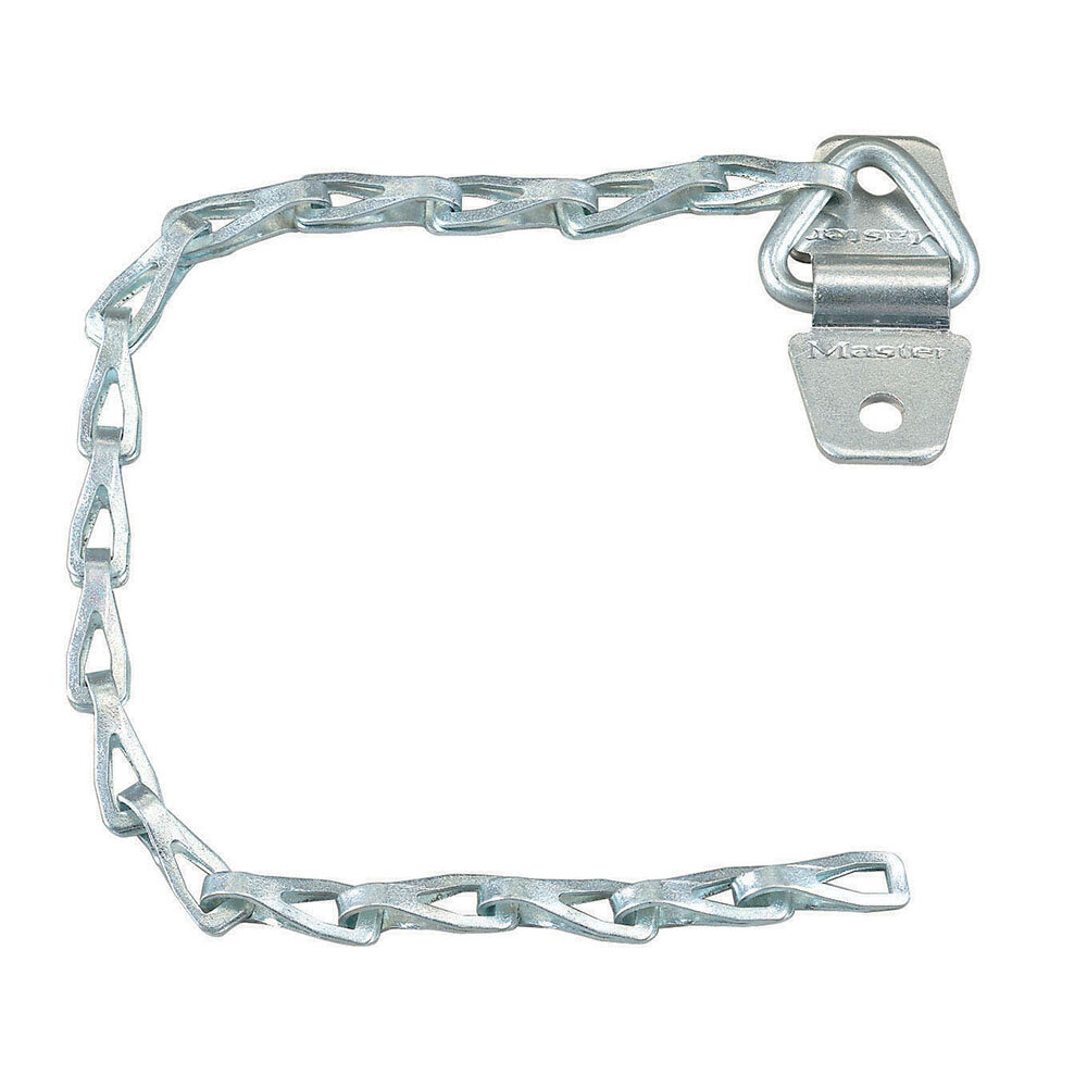 Master Lock 22,9cm long heavy duty zinc plated steel chain with holder