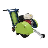 SIMA COBRA 45 ROAD SAW c/w HONDA GX390 PETROLMetal Guard c/w 1 x 350mm concrete blade