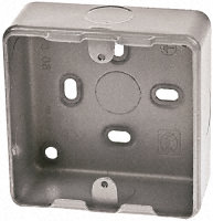 1/2 GANG SURFACE METAL BOX KO