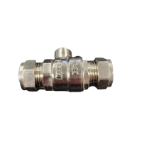 15mm Full Bore Isolating Valve Chrome Plated 304613