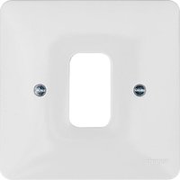 SOLLYSTA 1 GANG GRID PLATE WHITE