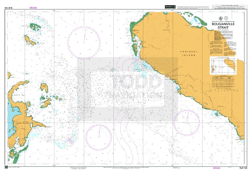 ADMIRALTY Chart - SLB106 Bougainville Strait