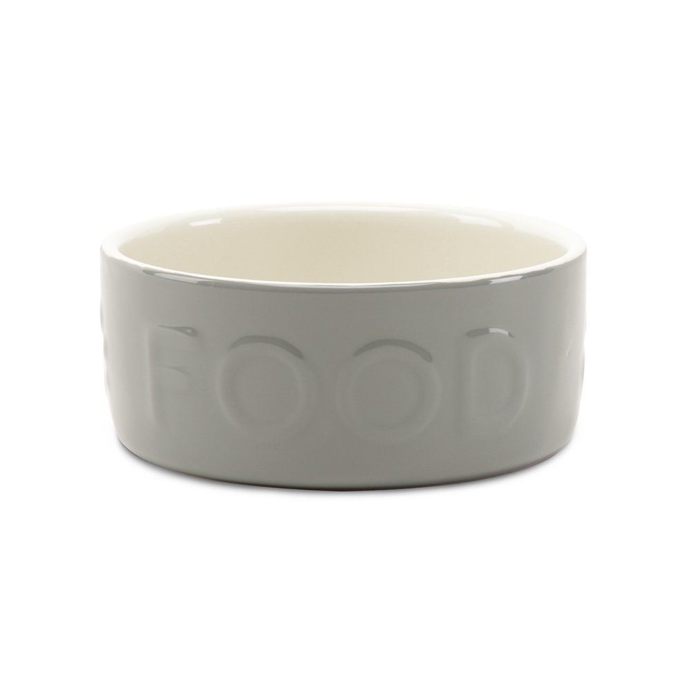 Scruffs Classic Grey Stoneware Food Bowl Large 1x6 19cm 