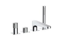 RAK-AMALFI 4 HOLE DECK MOUNTED BATH SHOWER MIXER IN CHROME