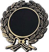 45mm Wreath Trim  (Black & Gold).