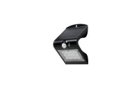 SOL 1.5W Solar LED Wall light with PIR IP65 Black 4000K