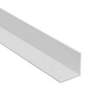 Corner Angle Trim White PVC 25 x 25mm 2.4 Metre - 1.5mm Thick