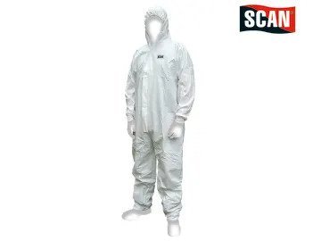 Chemical Splash Resistant Disposable Coverall White Type 5/6 XL (42-45in)