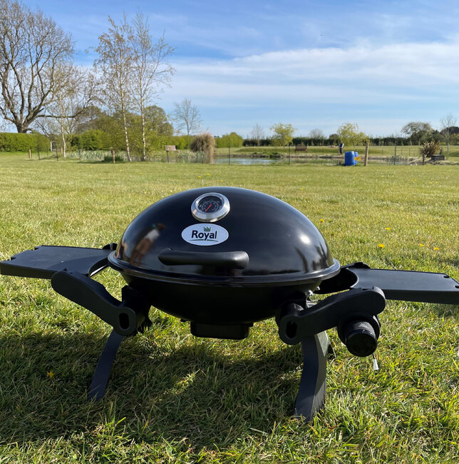 Royal Leisure Portable Outdoor Table top BBQ with Cast Iron plate