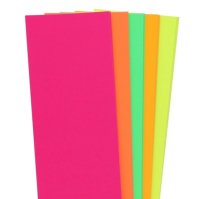 Flash Cards - Fluorescent  12" x 4" - 50pk