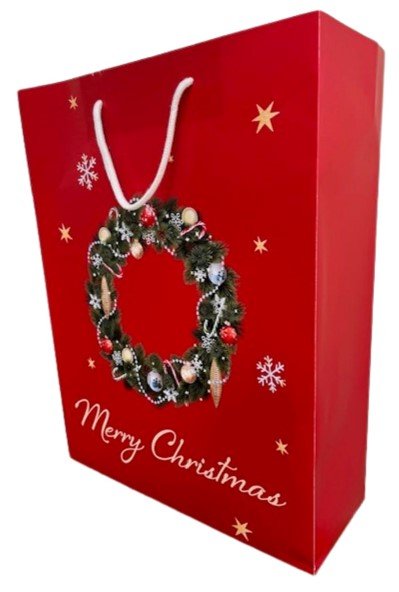 320x155x410 LUXURY CHRISTMAS CARRIER BAG