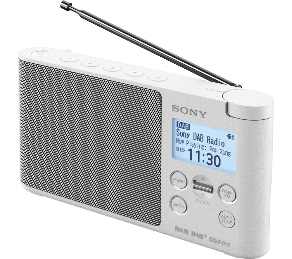 SONY Portable DAB+/FM Radio - White