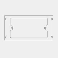 3 Compartment Accessory Plate to take 1 X 2G Standard BS Accessory