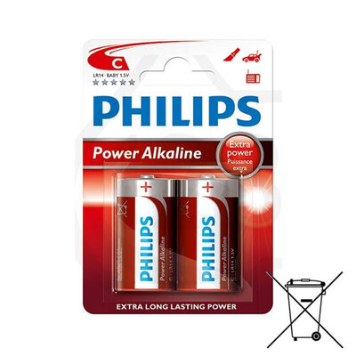 Philips LR14 C Type Batteries