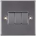 Gunmetal Grey 3 Gang 2 Way Switch 6011-004