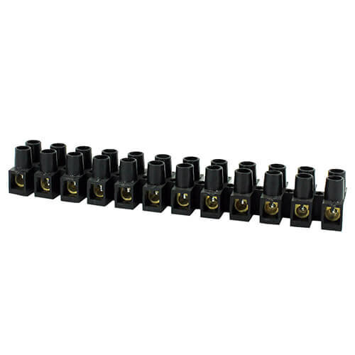 Terminal Block / Connector (Strip of 10) 15A Black CSE Industrial