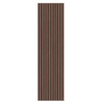 Fibrotech Acoustic Panel 2.44m x 605mm x 22mm - Walnut