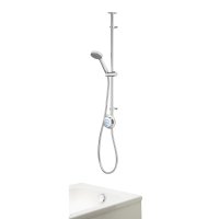 Aqualisa Quartz Classic Smart Divert Exposed Shower with Adjustable Head and Bath Overflow Filler - GP QZD.A2.EV.DVBTX.23