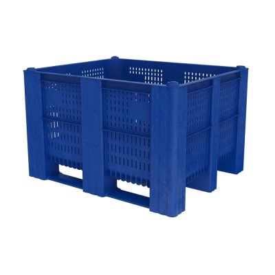 Perforated Box Pallet - 605ltr, Blue
